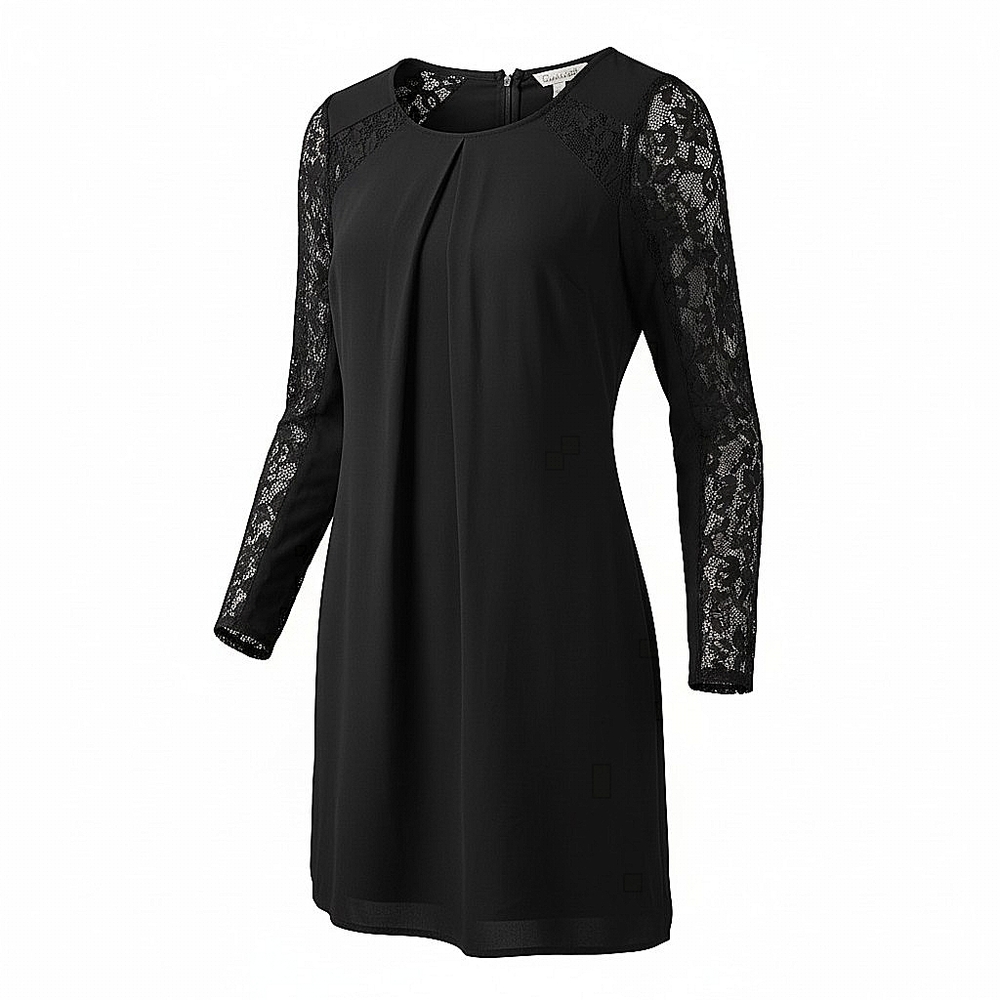 NWT! Speechless Black Lace Sleeve Shift Dress